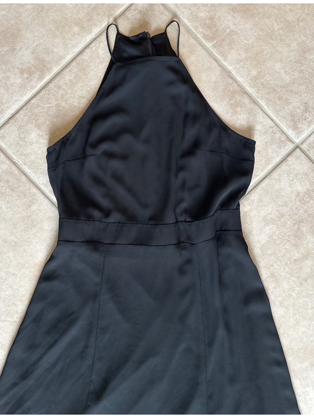 Express Black Maxi Dress with Halter Neck